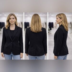 MaxMara Virgin Wool, cashmere, rabbit Coat women’s size 6 USA black